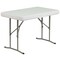 Emma and Oliver 3 Piece Portable Plastic Folding Bench and Table Set
